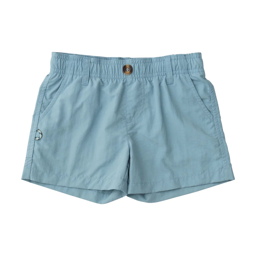 BOY'S OUTRIGGER PERFORMANCE SHORT IN FORGET ME NOT LIGHT BLUE