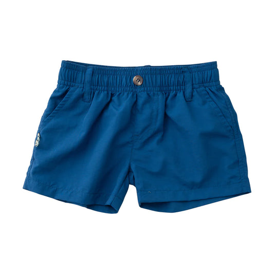 BOY'S OUTRIGGER PERFORMANCE SHORT IN CLASSIC SET SAIL NAVY BLUE