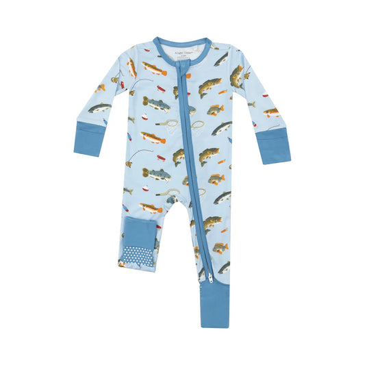 2 Way Zipper Romper, Fishing