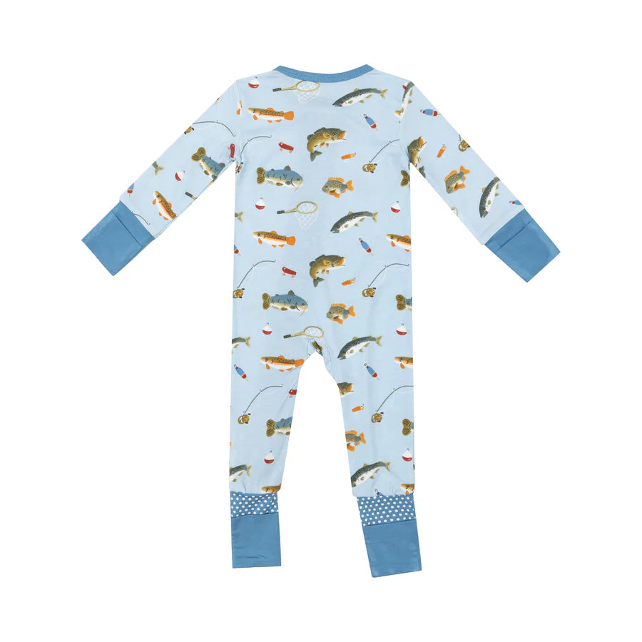 2 Way Zipper Romper, Fishing