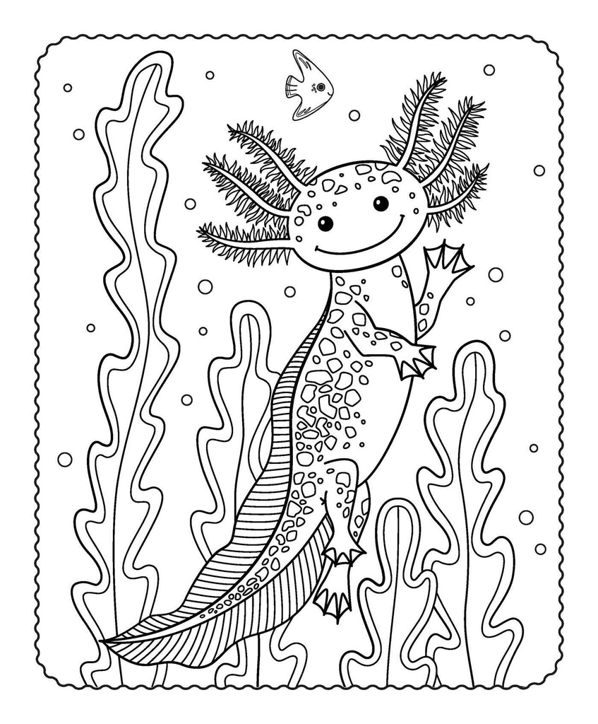 Markerific: Axolotl Buddies Activity Folder with 6 Markers Designed by ...