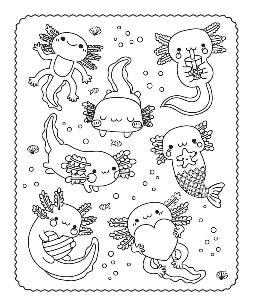 Markerific: Axolotl Buddies Activity Folder with 6 Markers Designed by ...