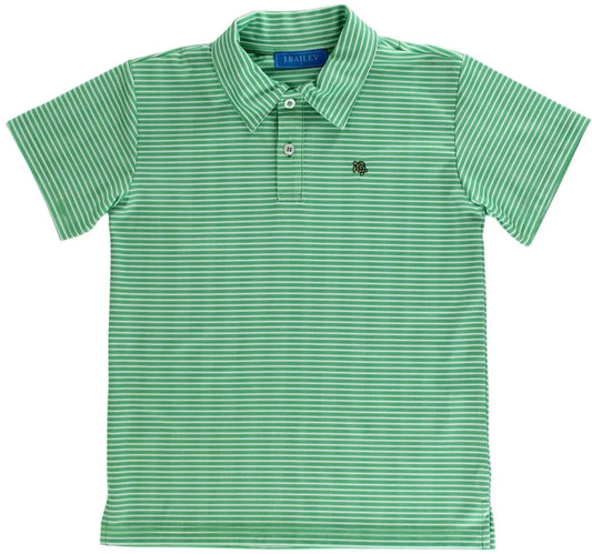 Performance Henry Polo - Green/White Stripe