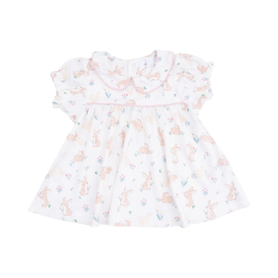 CLASSIC PUFF SLEEVE BABY DOLL DRESS - BUNNY AND DUCK