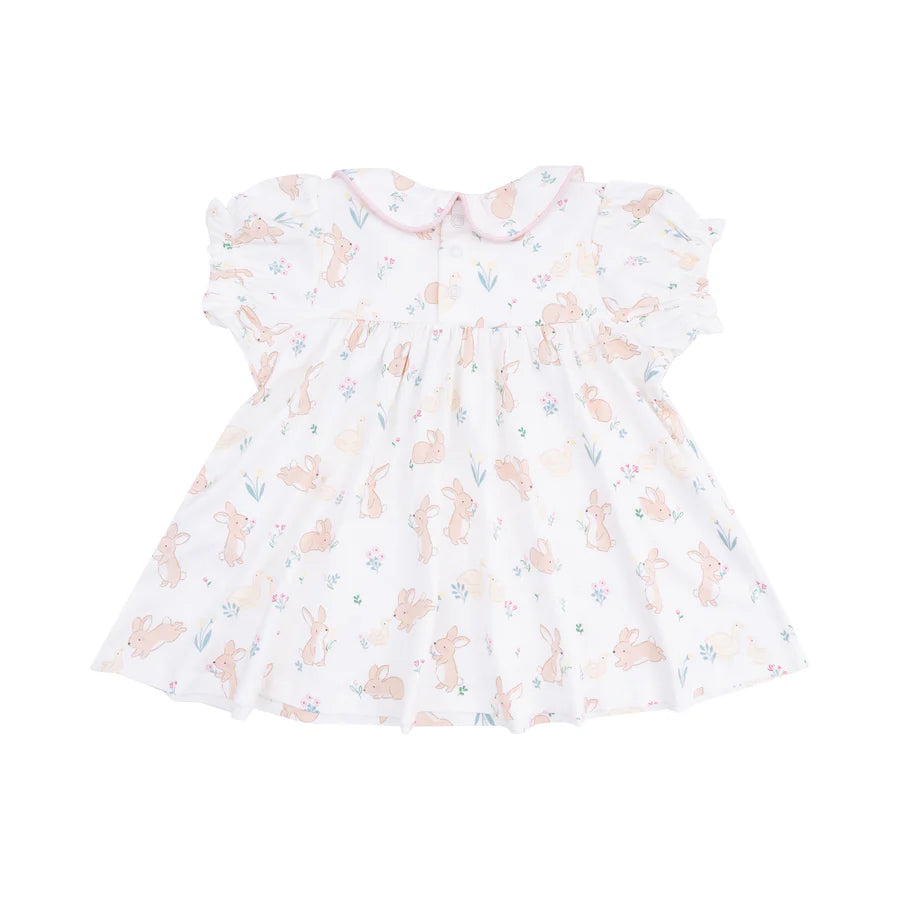 CLASSIC PUFF SLEEVE BABY DOLL DRESS - BUNNY AND DUCK