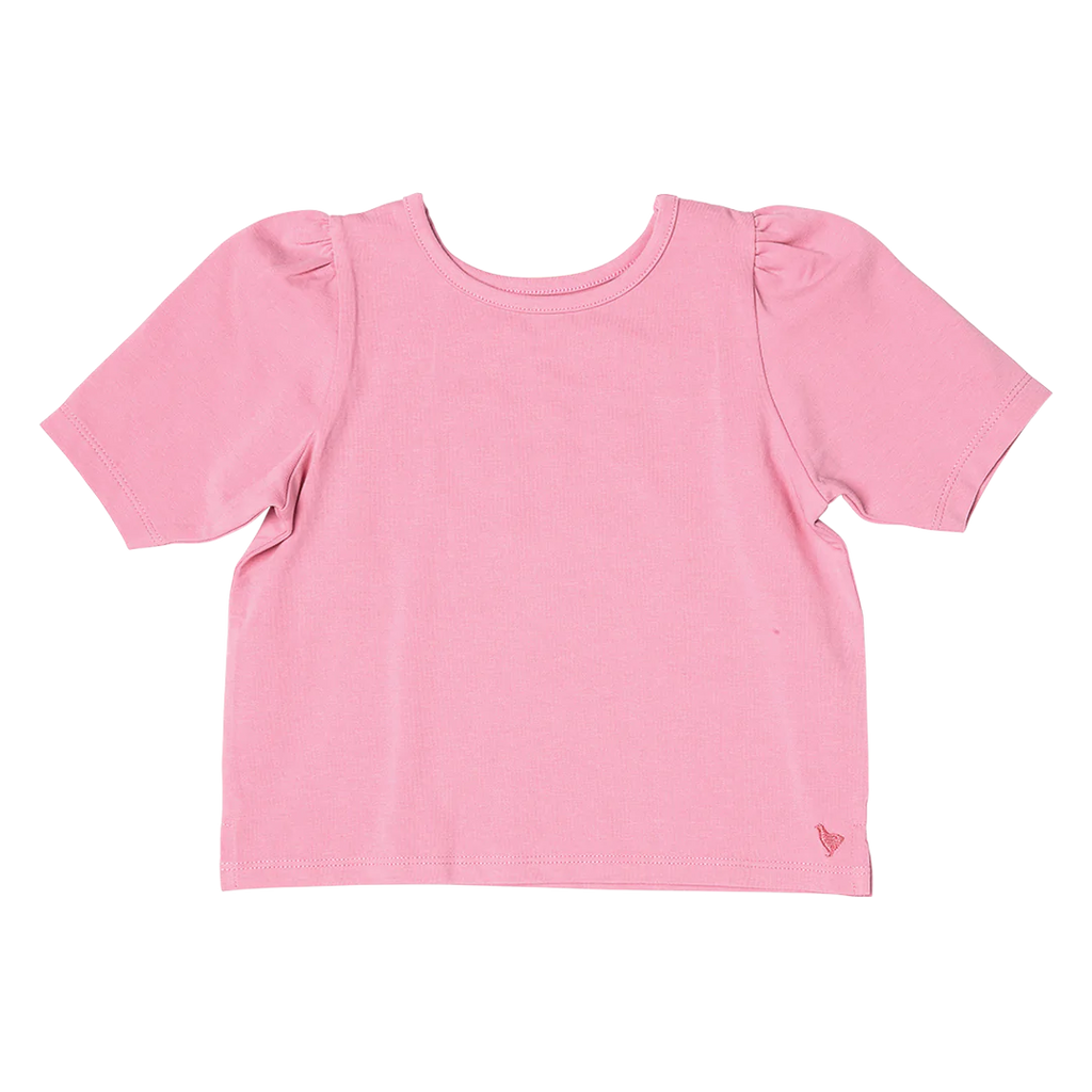 Girls Organic Kasey Top - Pink - Lily Pad