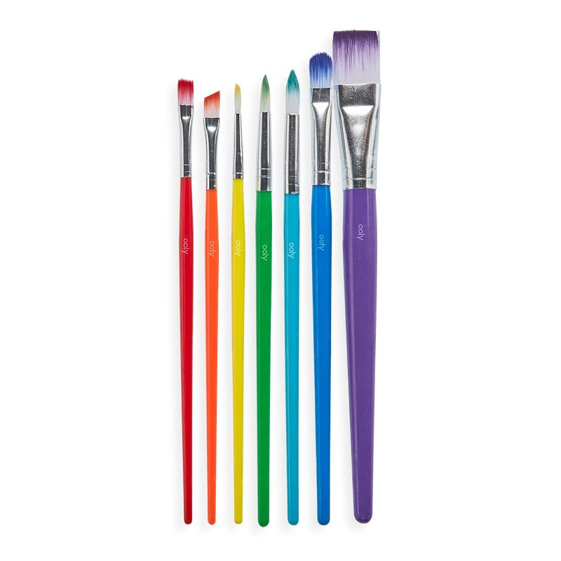 Lil Paint Brush Set, Set of 7 - Lily Pad