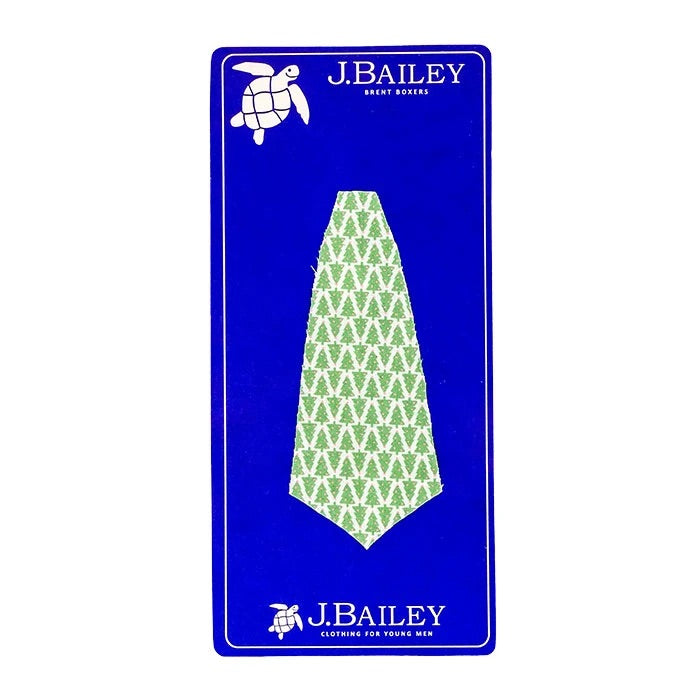 J. Bailey Long Tie, Green Trees - Lily Pad