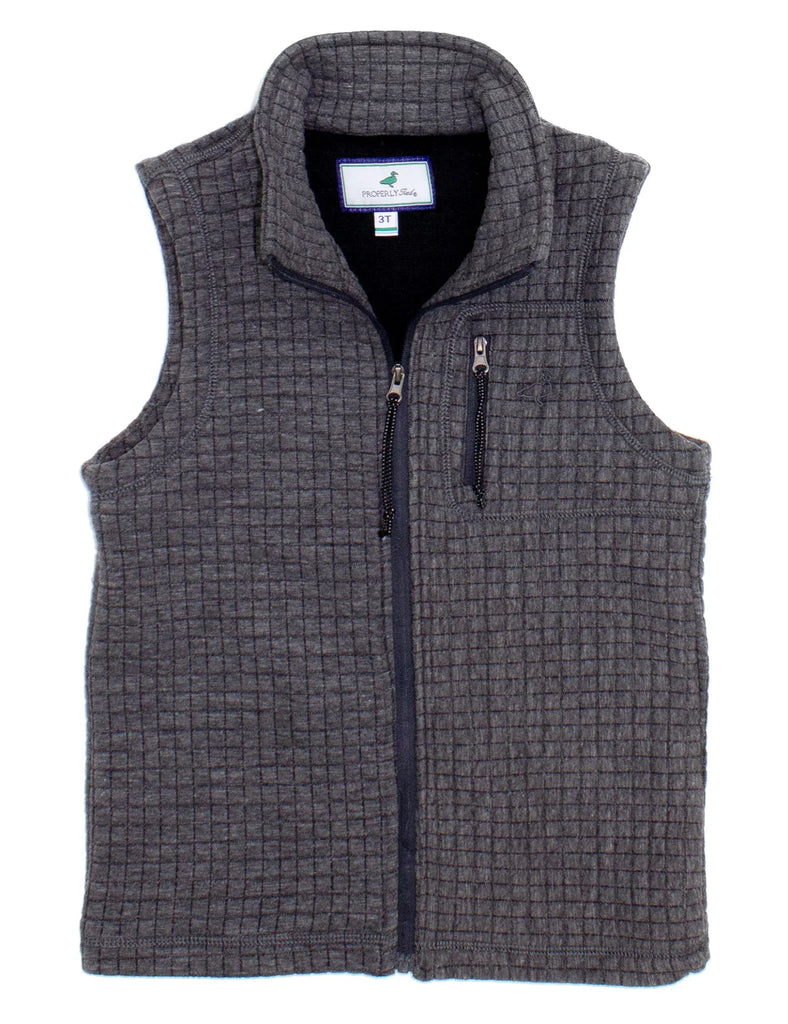 LD Delta Vest Charcoal Heather - Lily Pad