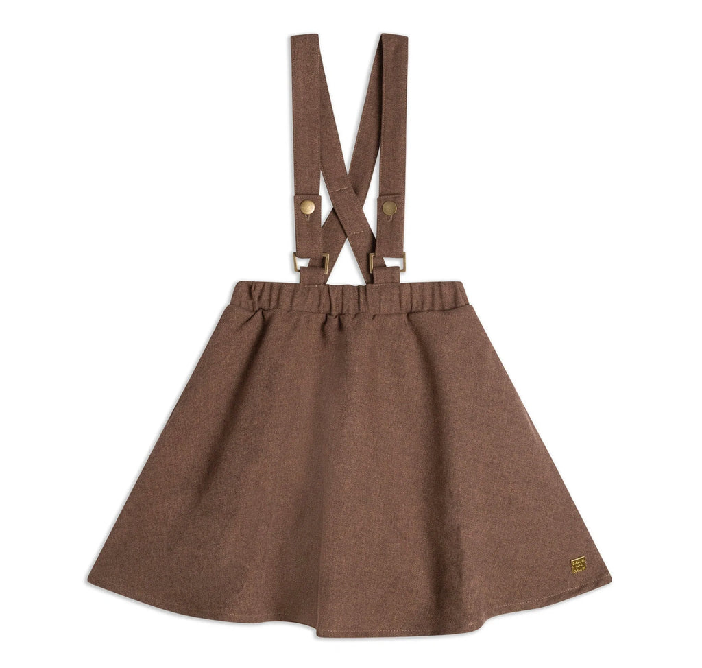 Skirt with Straps, Brown - Lily Pad