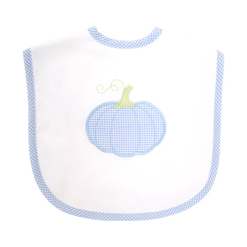 Blue Pumpkin Toddler Bib - Lily Pad